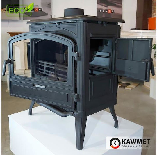 Kawmet Premium Eos S13 Eco Cast Iron Wood Stove 10kW Black