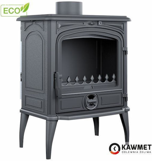 Kawmet Premium Selena S14 Eco Μαντεμένια Ξυλόσομπα 6.5kW Μαύρη