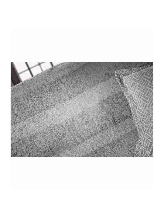 Guy Laroche Victor Ριχτάρι Πολυθρόνας Chenille 150x180εκ. Silver