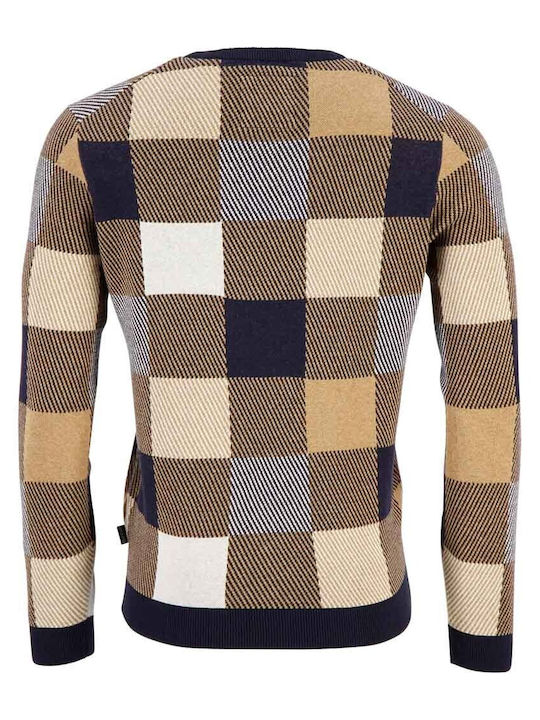 Fynch Hatton Men's Long Sleeve Sweater Brown