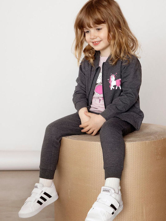Kids Cardigan Knitted Gray