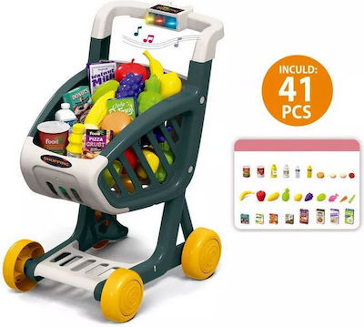 Zita Toys Kinderladen Καροτσάκι Σούπερ Μάρκετ für 3+ Jahre 41Stück