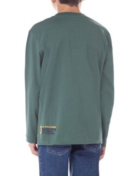 U.S. Polo Assn. Kids Blouse Long Sleeve Green