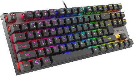 Genesis Thor 303 Gaming Μηχανικό Πληκτρολόγιο Tenkeyless με Outemu Red διακόπτες και RGB φωτισμό (Αγγλικό US)