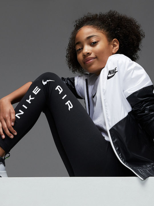 Kinder Leggings Sport Lang Schwarz Air Essential