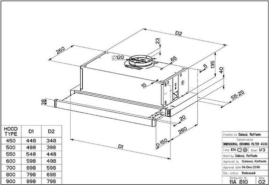 Faber Telescopic T3100 White Συρόμενος Απορροφητήρας 60cm Λευκός
