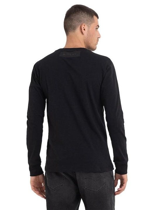 Replay Herren Langarmshirt Schwarz