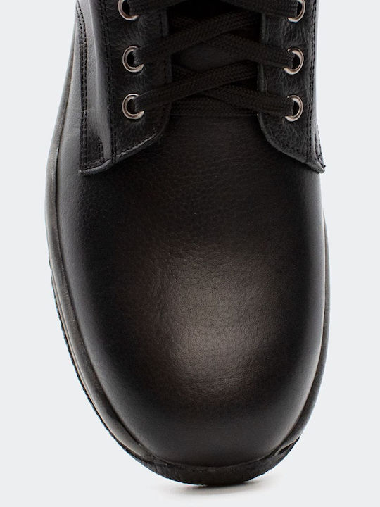 Leder Schwarz Herrenstiefel