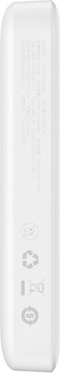 Baseus Magnetic Mini MagSafe Power Bank 10000mAh 20W με Θύρα USB-C Power Delivery Λευκό