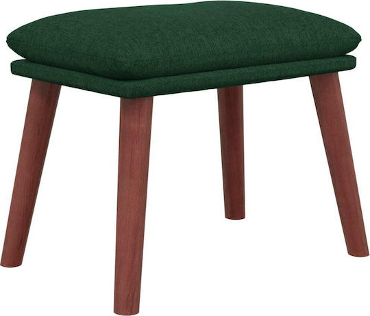 Πολυθρόνα με Υποπόδιο Πράσινο Σκούρο 70x77x98cm