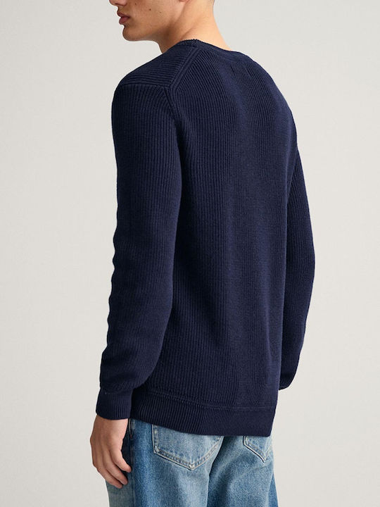 Gant Men's Long Sleeve Sweater Navy Blue