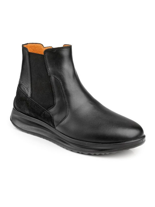 Boxer Men's Leather Boots Black