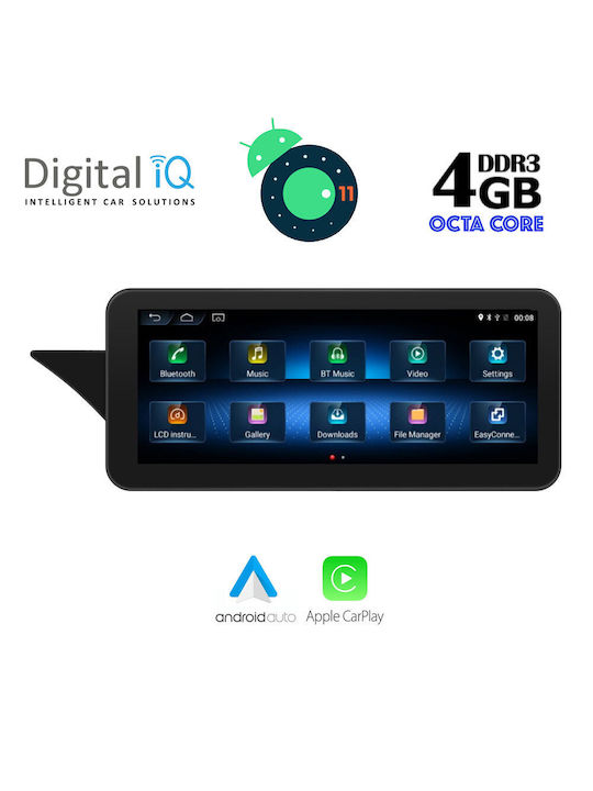 Digital IQ Sistem Audio Auto pentru Mercedes-Benz GLK - Magazin online 2009-2012 (Bluetooth/USB/AUX/WiFi/GPS/Apple-Carplay/Android-Auto/Partitură) cu Ecran Tactil 10.25"