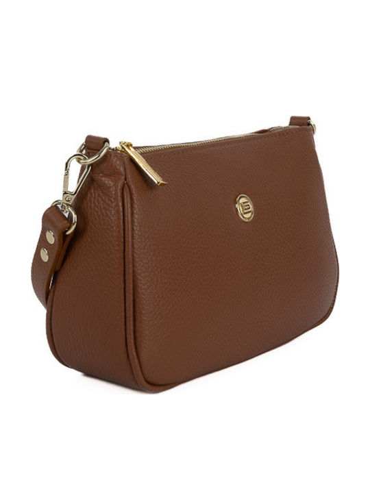 Leather Women's Bag Shoulder Tabac Brown