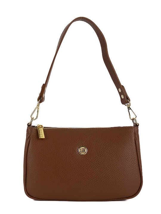 Leather Women's Bag Shoulder Tabac Brown