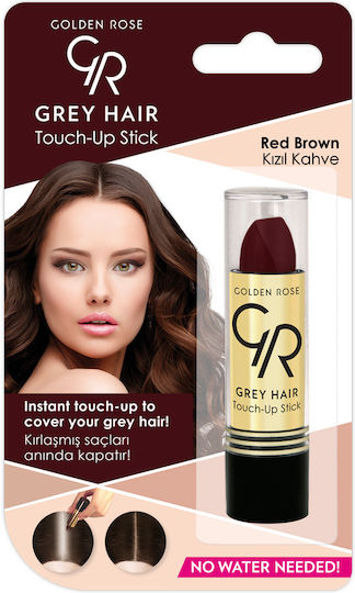 Golden Rose Gray Hair Touch Up Stick Vopsea Temporară de Păr Stick 04 Roșu maro 5.2gr