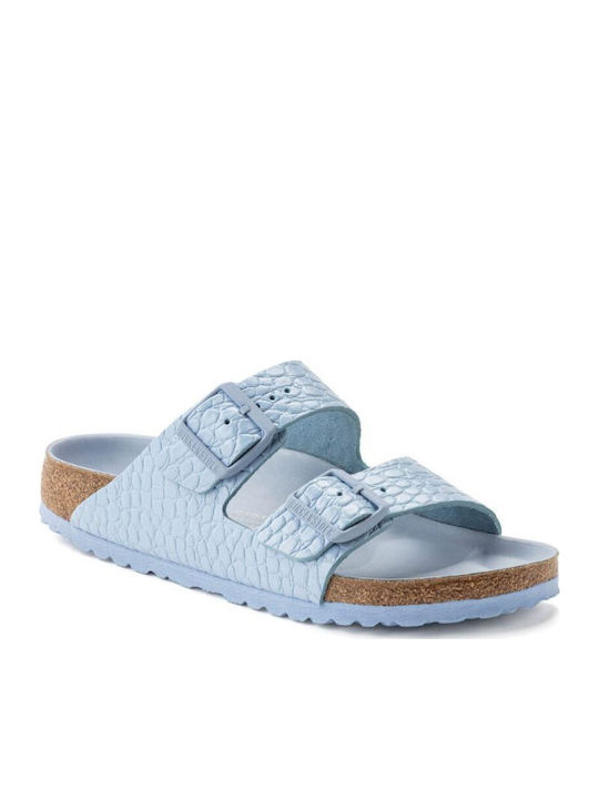 Birkenstock Arizona Δερμάτινα Ανατομικά Σανδάλια Γαλάζιο Birkenstock Arizona Δερμάτινα Ανατομικά Σανδάλια Γαλάζιο