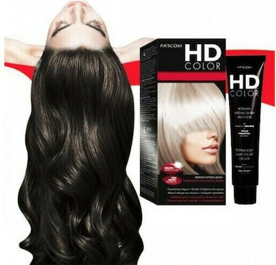 Farcom HD Color Set Hair Dye 9.1 Blonde Very Light Sandre 60ml