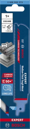 Bosch Jig Saw Blade for Metal 150mm 2608900373