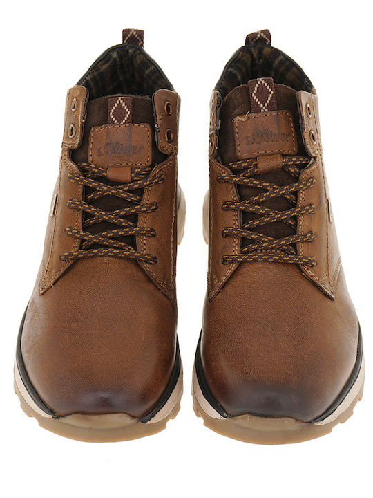 Leather Pink Men's Boots Anatomical