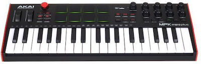 Akai Midi Controller MPK mini Plus with 37 Keyboard Black