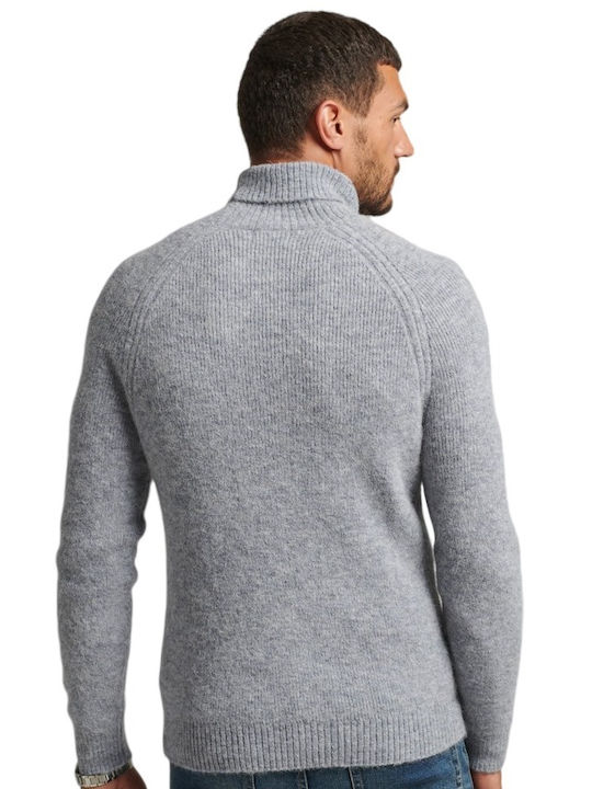 Superdry Men's Long Sleeve Blouse Turtleneck Gray