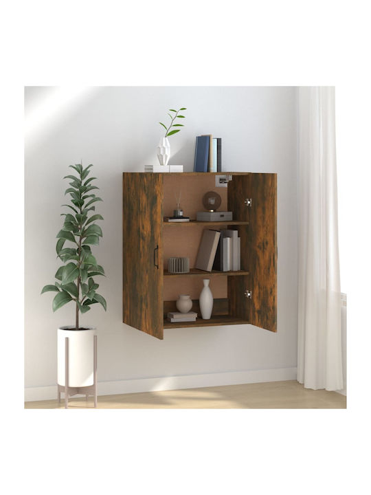 Висулка Витрина За Дневна От ПДЧ Кафяв Дъб 69.5x34x90см