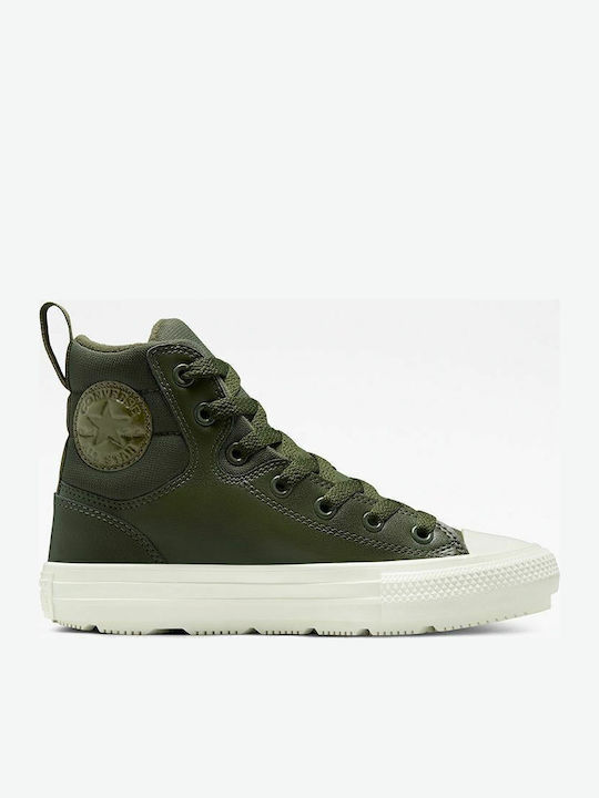 Chuck Taylor All Star Berkshire Flatforms Boots Cargo Khaki / Egret