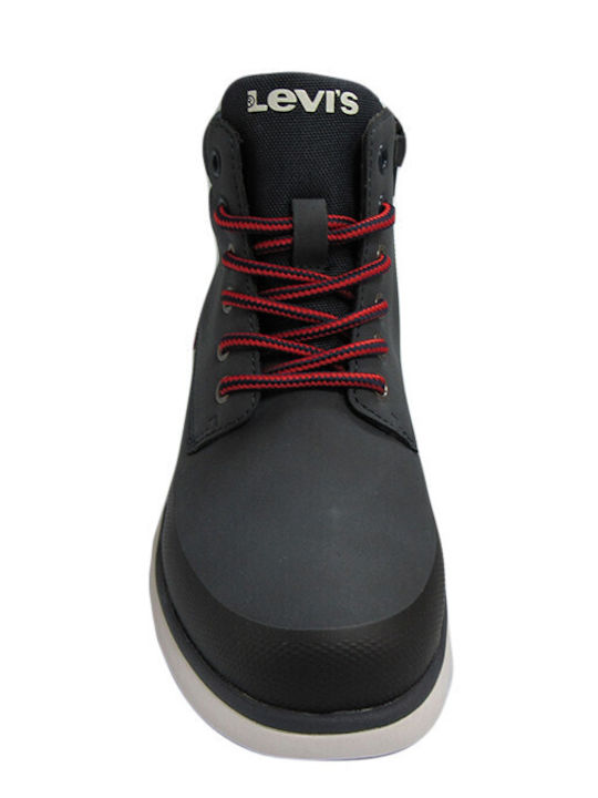 Levi's Vermont Tech Kids PU Leather Boots with Zipper Navy Blue