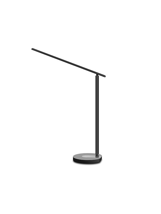 Tellur LED Φωτιστικό Γραφείου Αναδιπλούμενο Wi-Fi σε Μαύρο Χρώμα
