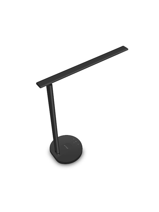 Tellur LED Φωτιστικό Γραφείου Αναδιπλούμενο Wi-Fi σε Μαύρο Χρώμα
