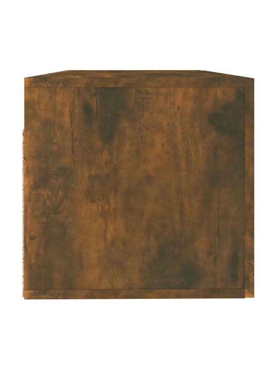 Wall-Mounted Living Room Cabinet made of Particle Board in Smoky Oak Colour 100x36.5x35cm