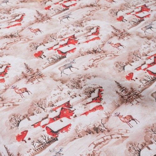 Teoran Perna Decorativă de Crăciun Bremen Pătrat Multicolor 45x45buc