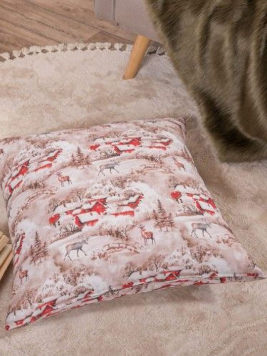 Teoran Christmas Decorative Pillow Bremen Square Multicolour 45x45cm