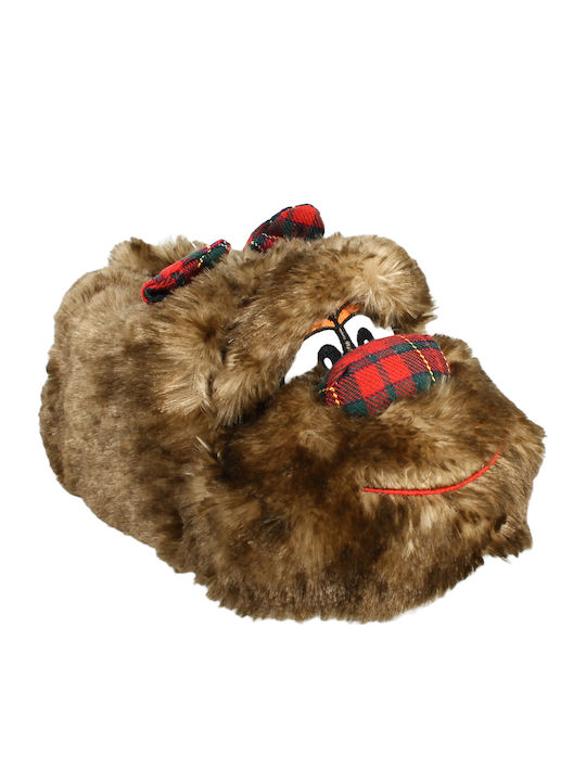 Kids Slippers Brown Biagio