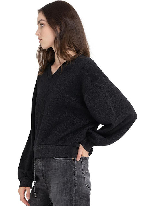 Women's Sweatshirt Black Lurex