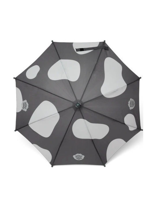 Affenzahn Kinder Regenschirm Gebogener Handgriff Hund Schwarz