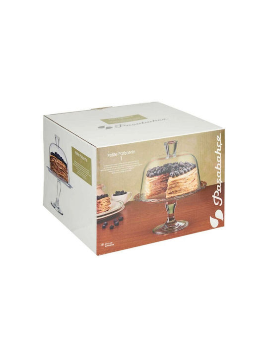 Pasabahce Cake Stand Transparent 26x26x26cm