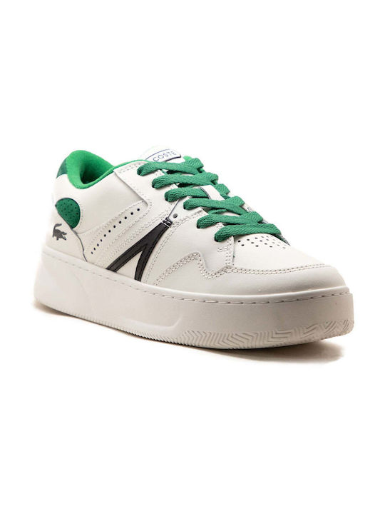 Lacoste L005 222 1 SMA Ανδρικά Sneakers Λευκά