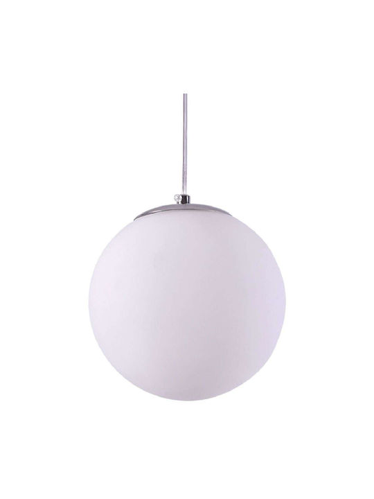 Home Lighting Se1125 1 Op Alessia Pendant Opal Pendant Light White Ball with Socket E27 25x150x25cm