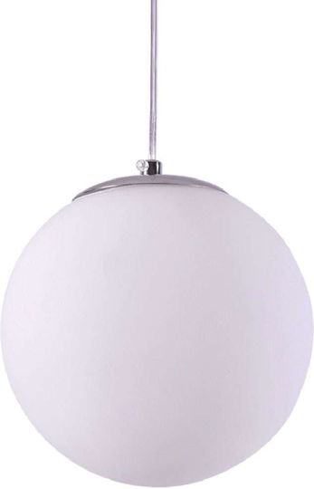 Home Lighting Se1125 1 Op Alessia Pendant Opal Pendant Light White Ball with Socket E27 25x150x25cm