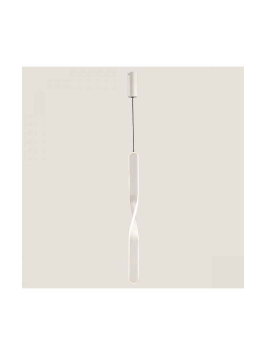 Eurolamp Pendant Light LED Suspension with Warm White Light White