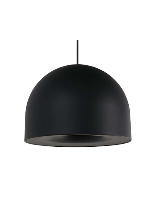 VK Lighting VK/04393/PE/B Pendant Light Single-Light for Socket E27 Black