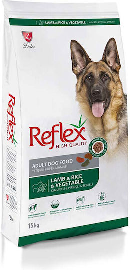 Lider Reflex Lamb & Rice & Vegetables 15kg Hrană Uscată pentru Câini Adulţi cu Miel, Legume și Orez