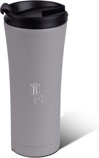 Berlinger Haus Steel Coffee Mug Glass Thermos Stainless Steel 500ml Aspen with Mouthpiece