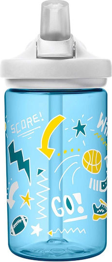 Camelbak Eddy+ Παιδικό Παγούρι Πλαστικό με Καλαμάκι Non Spill Γαλάζιο 400ml