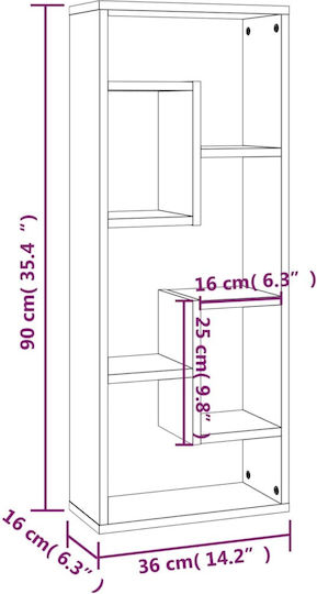 Ράφι Γκρι 36x16x90εκ.