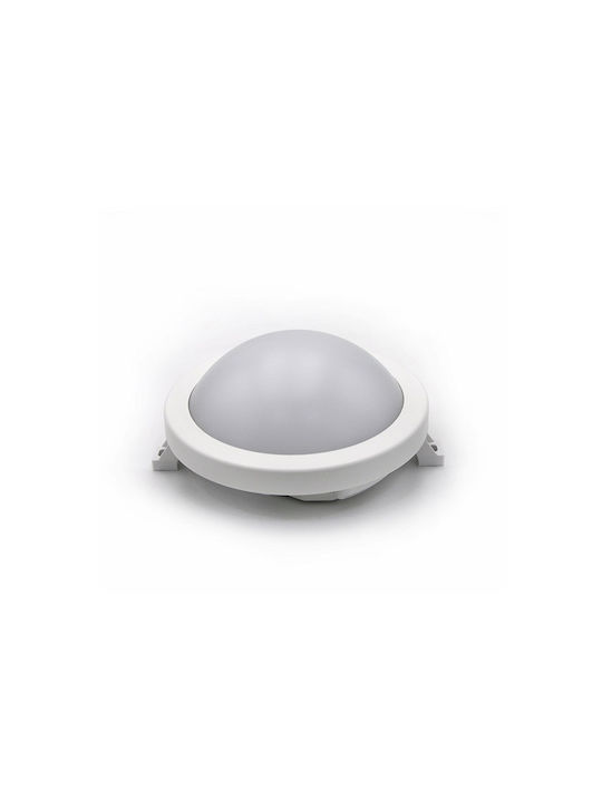 Adeleq Επιτοίχια Χελώνα Εξωτερική LED IP64 6W με Φυσικό Λευκό Φως