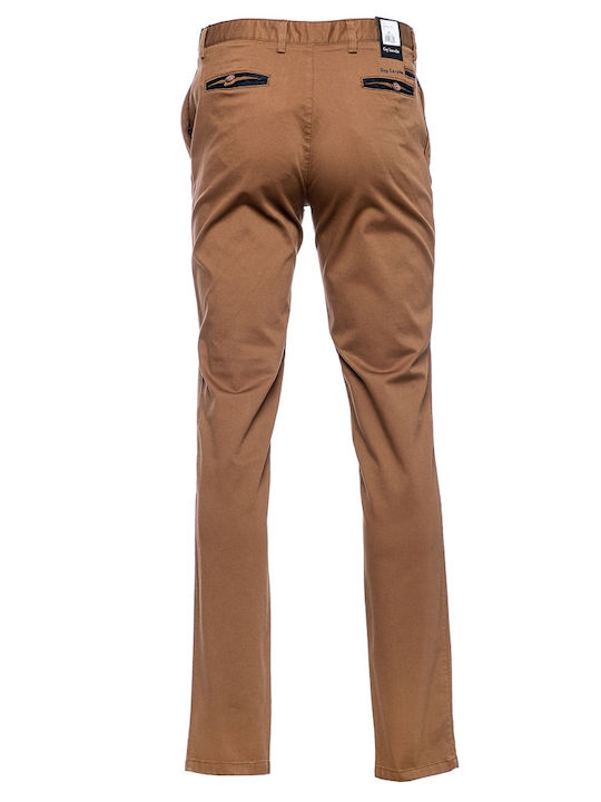 Hose Chino Elastisch in Schlanker Passform Camel