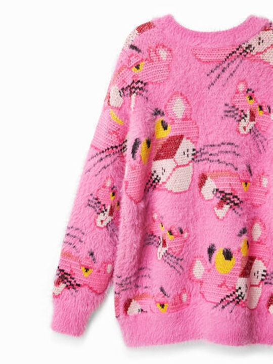 Pulover pentru copii Cu mânecă lungă Roz Pink Panther